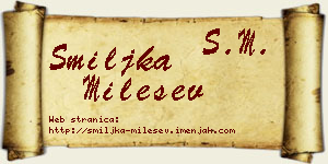 Smiljka Milešev vizit kartica